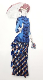 Turnýra: ilustrace z módního časopisu, cca 1880