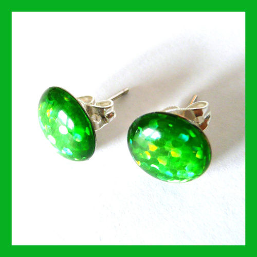 Třpytivé pecky - zelené