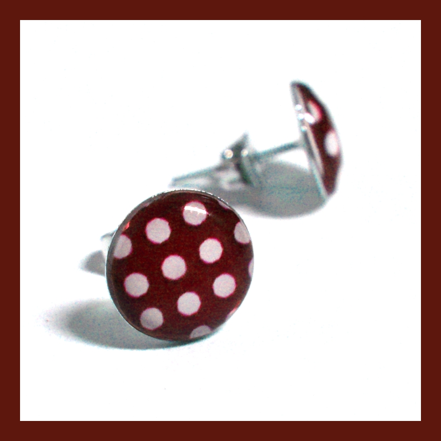 Puntíkované pecky - hnědé