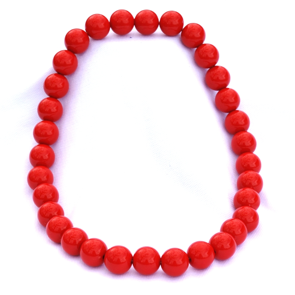 Fialové střední korále na krk