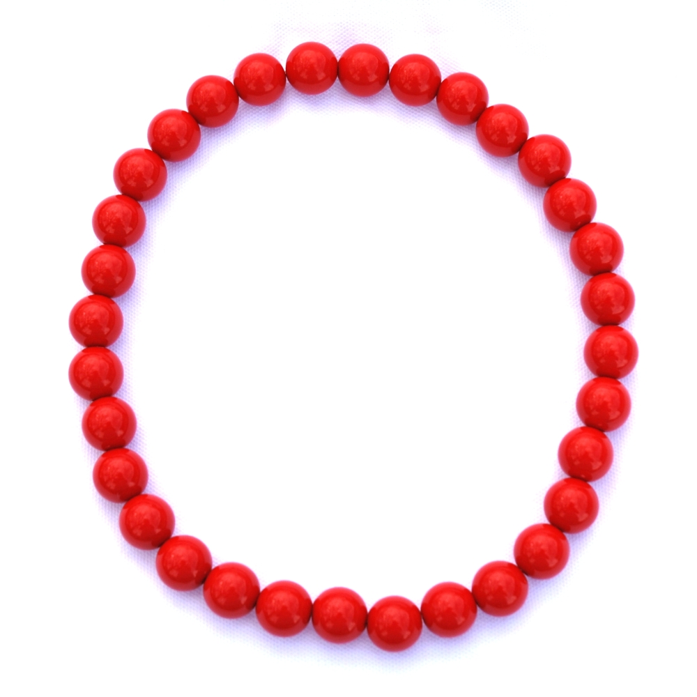 Fialové střední korále na krk