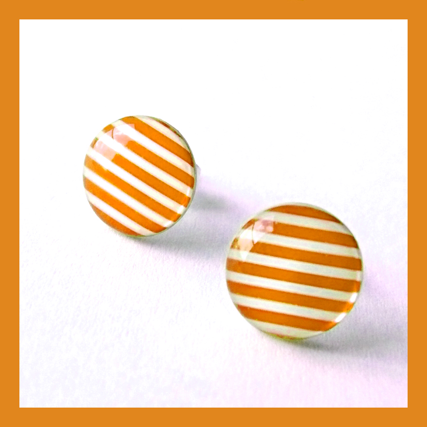 Pruhované pecky - oranžové