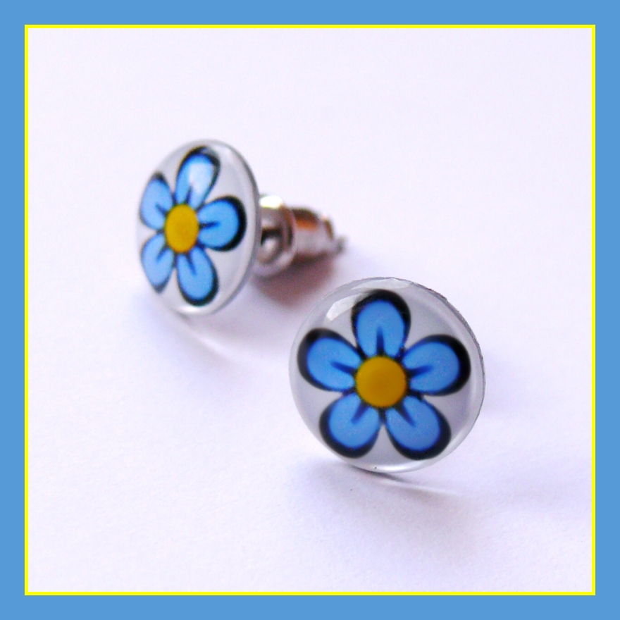 Pecky s modrou kytičkou