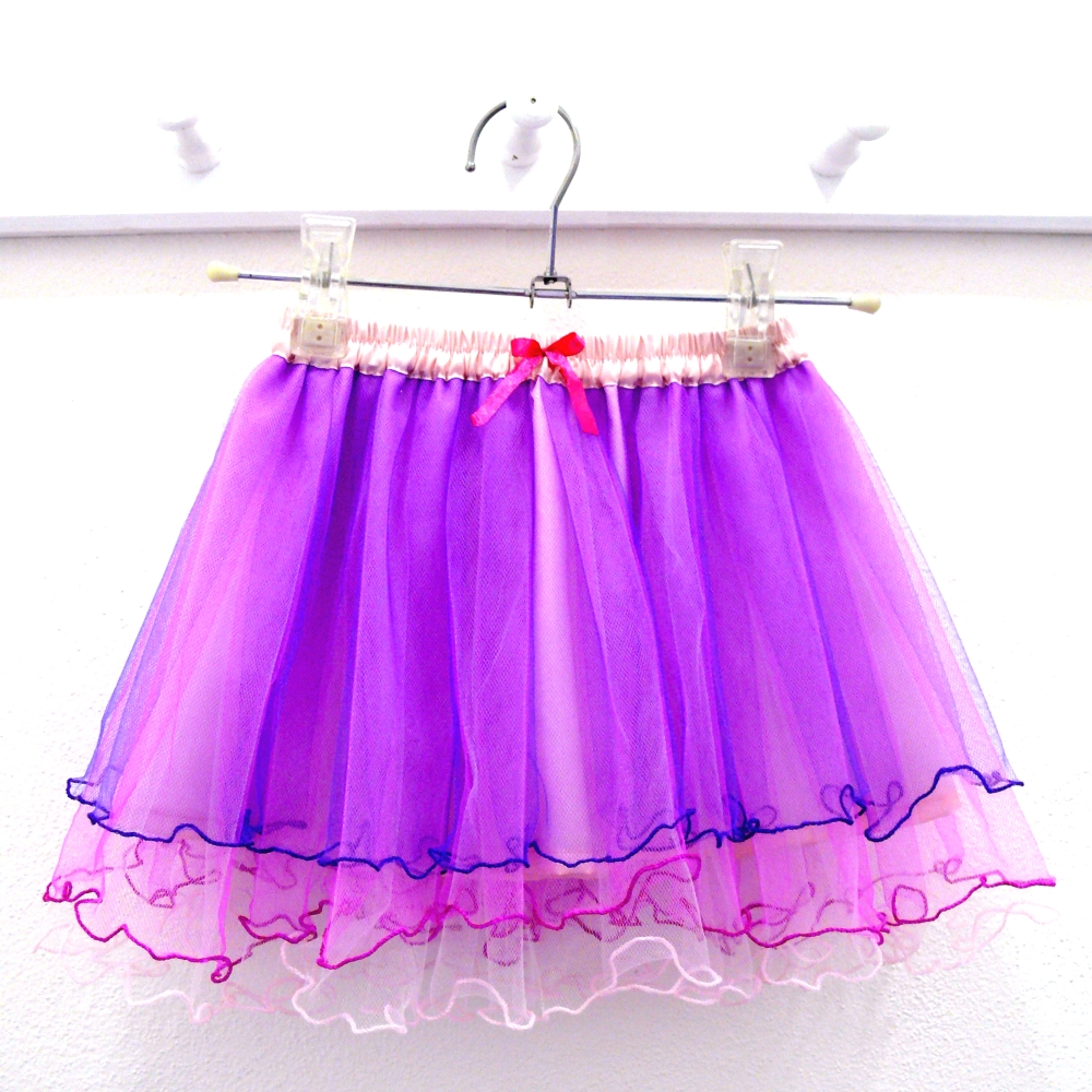 Tylová sukně s lemovanými okraji - dětská