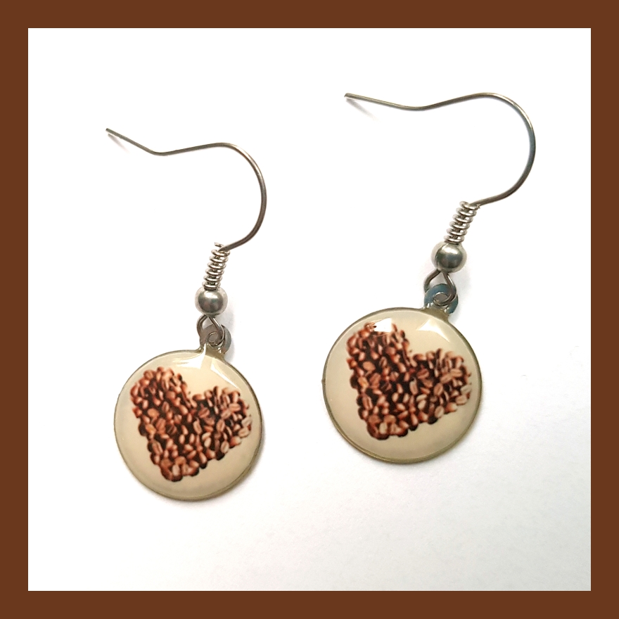 Náušnice pro milovnice kávy