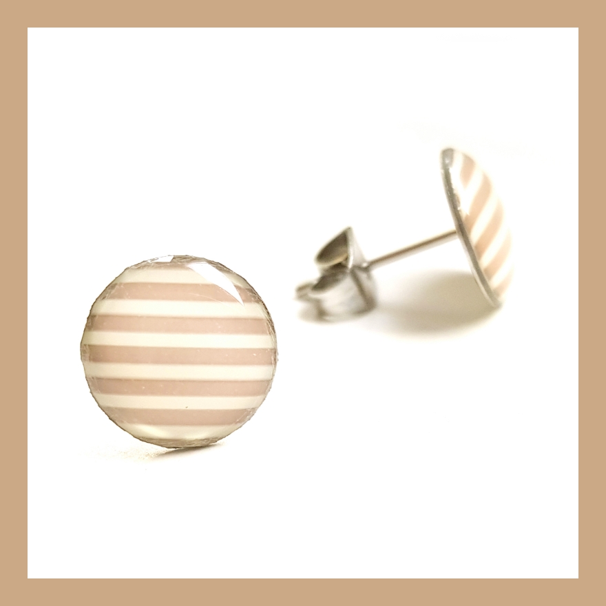 Pruhované pecky - béžové