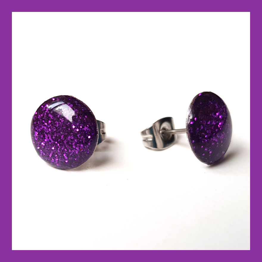 Třpytivé pecky - fialové