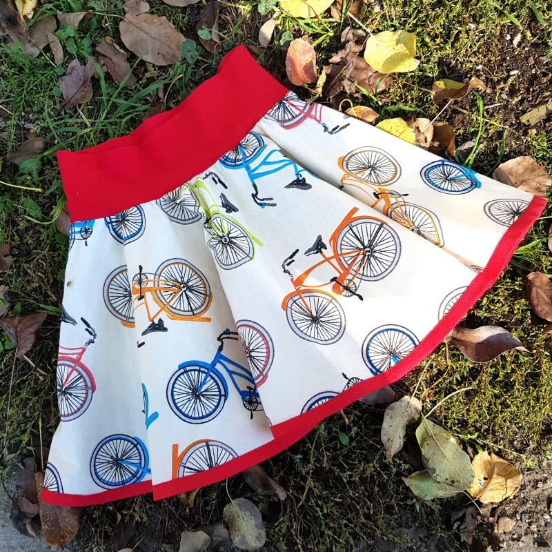 Kolová sukně pro cyklistky - dětská