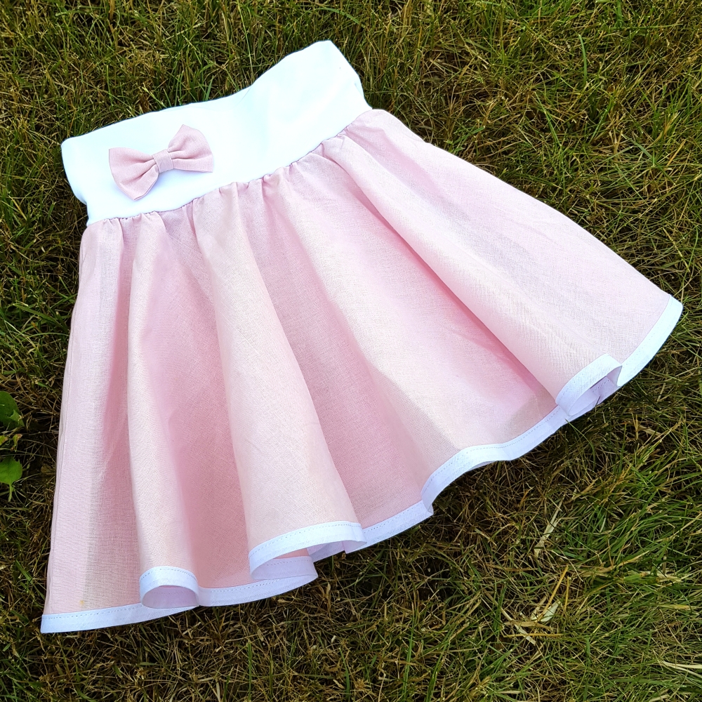 Světle růžová sukně - dětská
