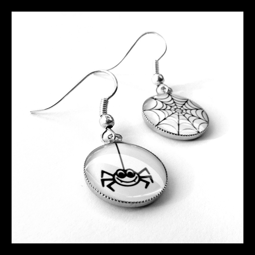 Náušnice s pavoukem