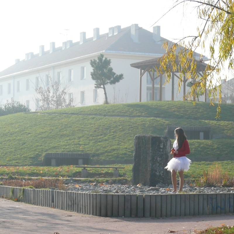 Bílá cípatá tylová sukně