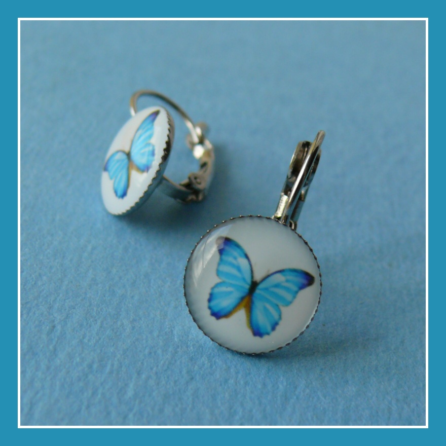 Náušnice s motýlem