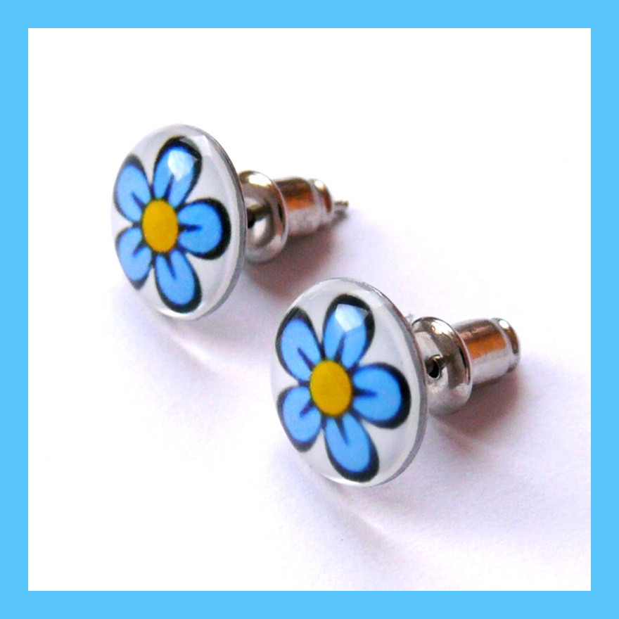 Pecky s modrou kytičkou