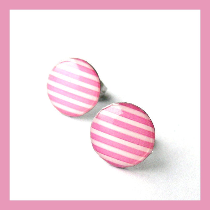 Pruhované pecky - světle růžové