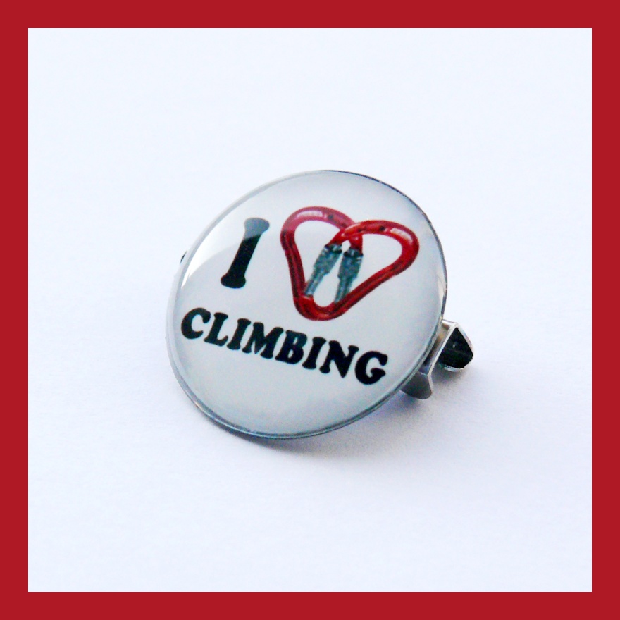 Odznáček I love climbing