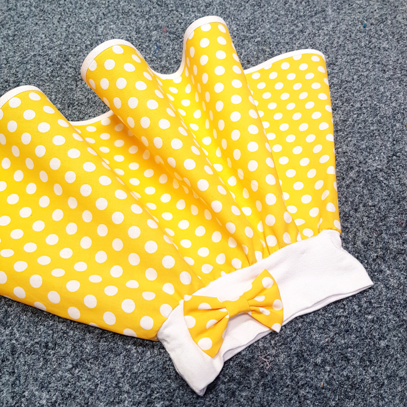 Žlutá puntíkovaná sukně - dětská