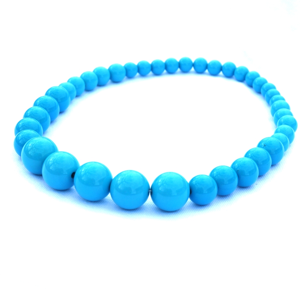 Tyrkysové korále na krk