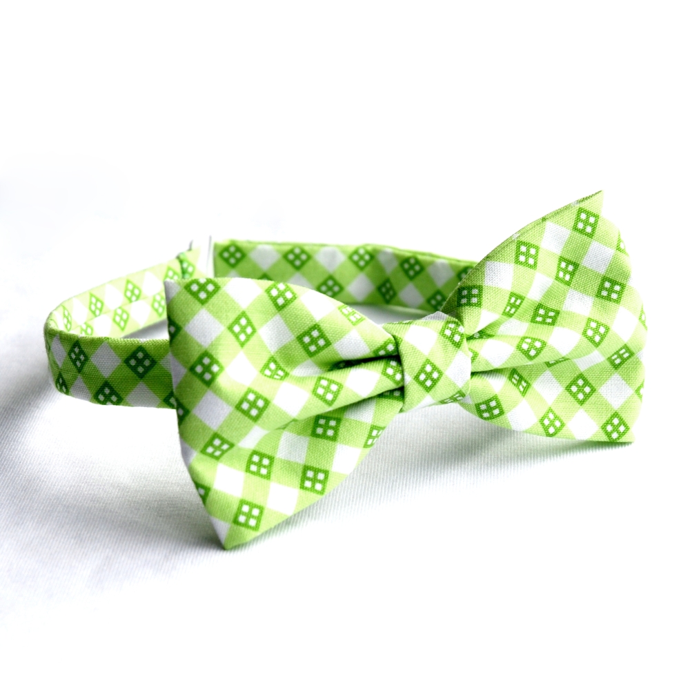 Zelený károvaný motýlek