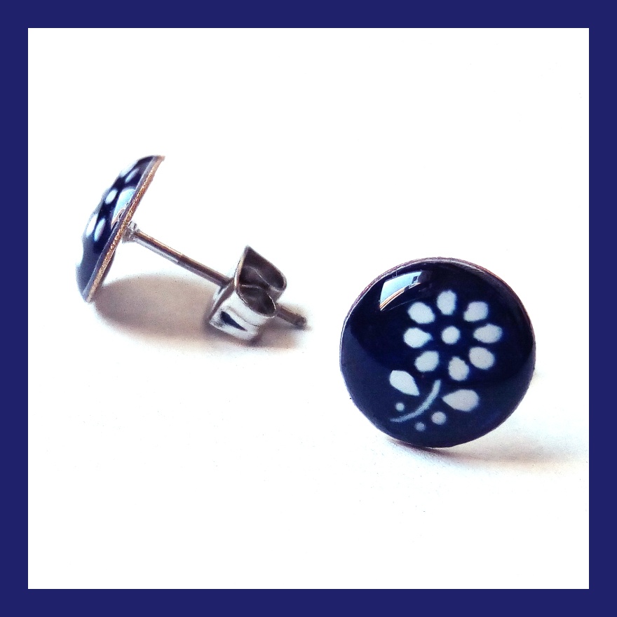 Pecky s modrotiskovou kytičkou