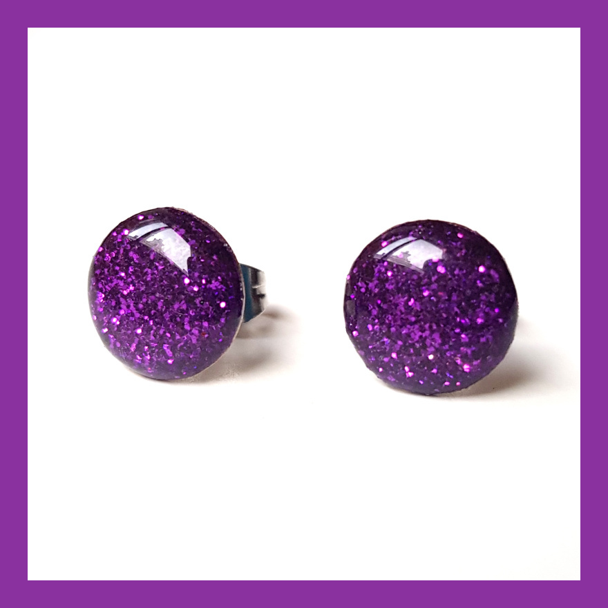 Třpytivé pecky - fialové