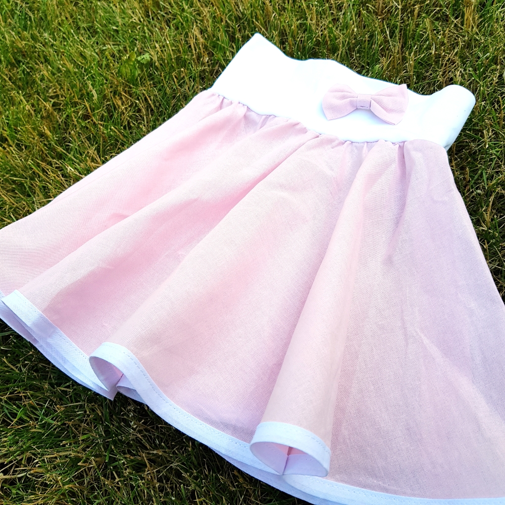 Světle růžová sukně - dětská