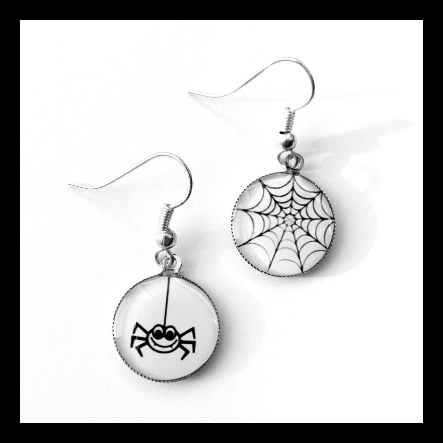 Náušnice s pavoukem