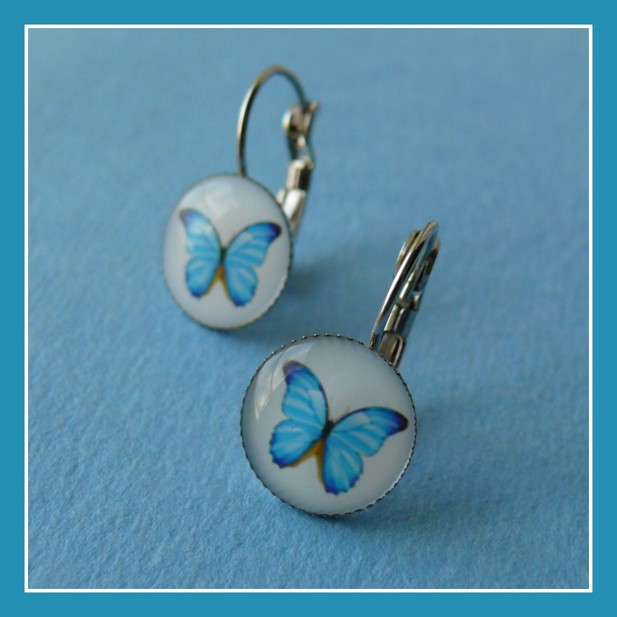 Náušnice s motýlem