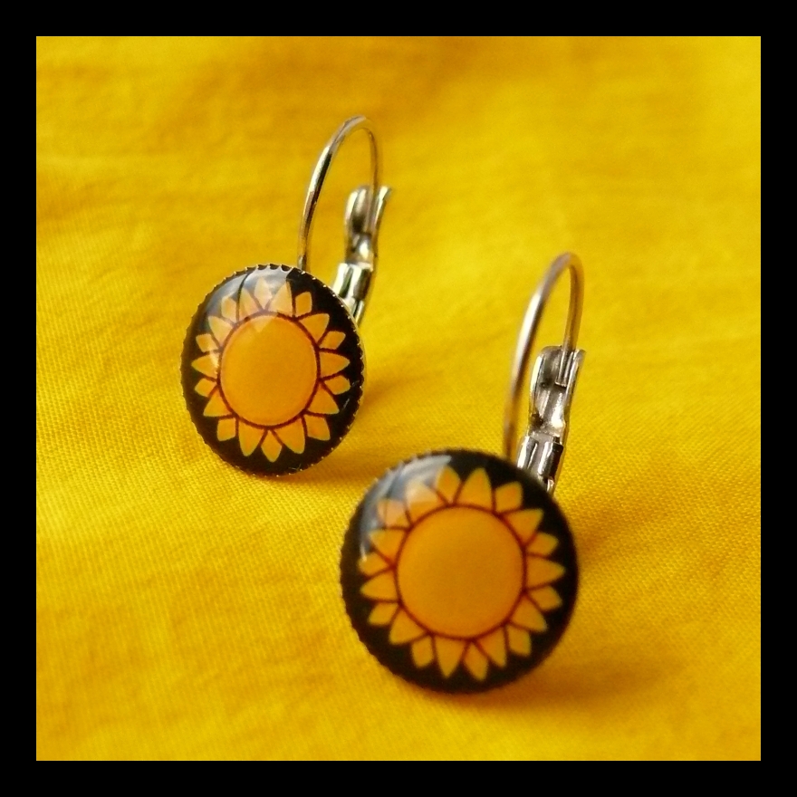 Náušnice se sluníčkem