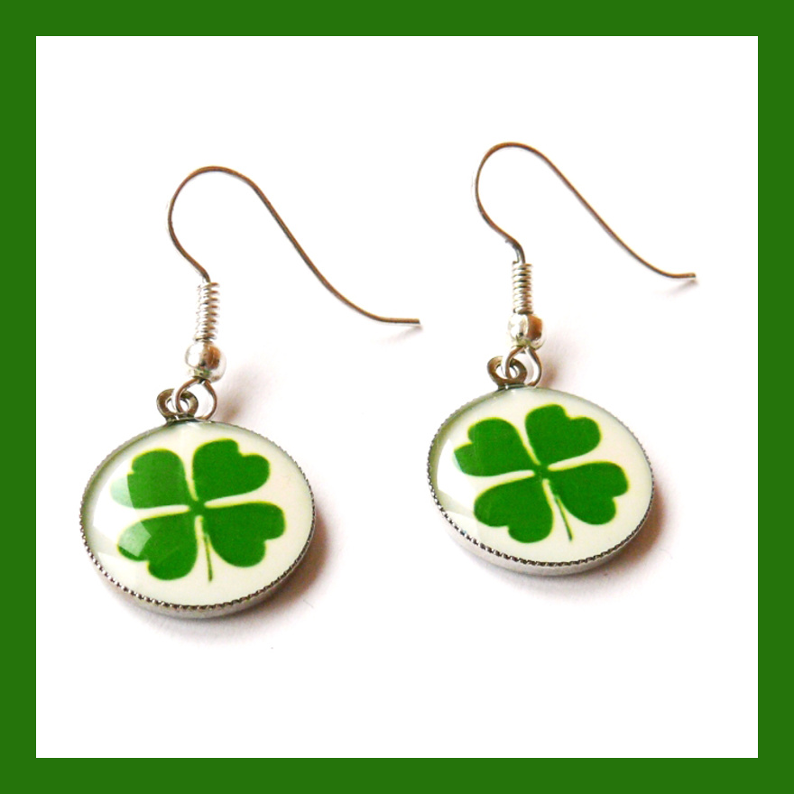 Náušnice se čtyřlístkem