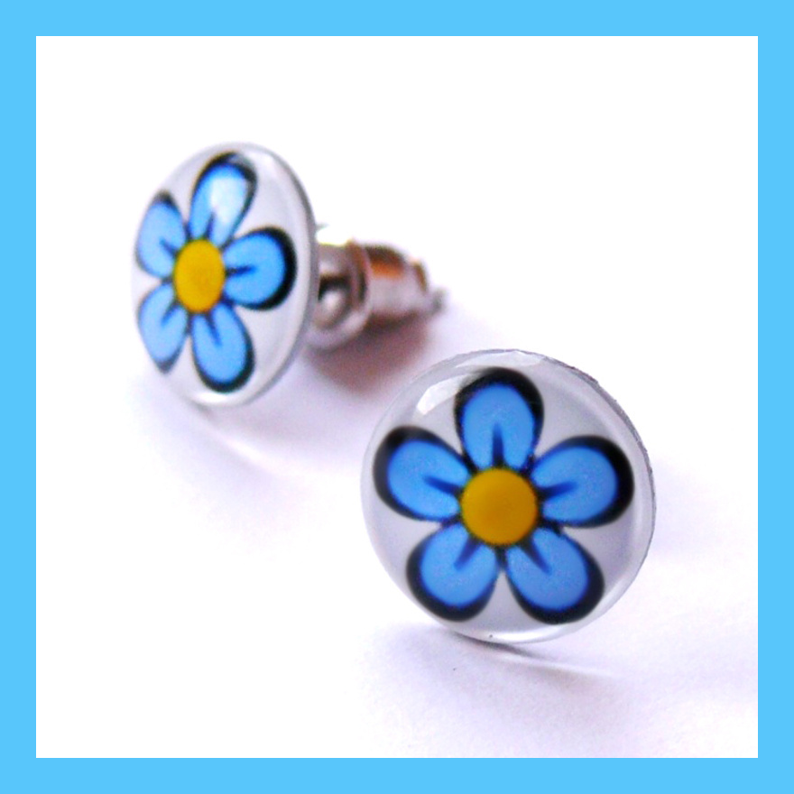 Pecky s modrou kytičkou