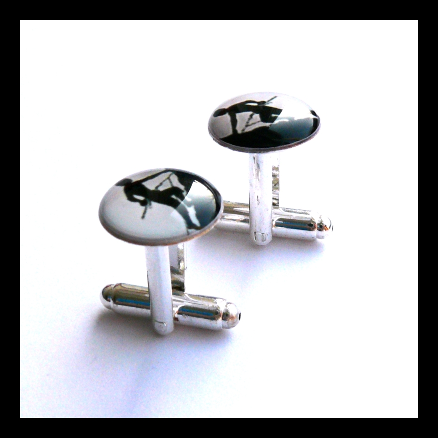 Manžetové knoflíčky s horolezcem