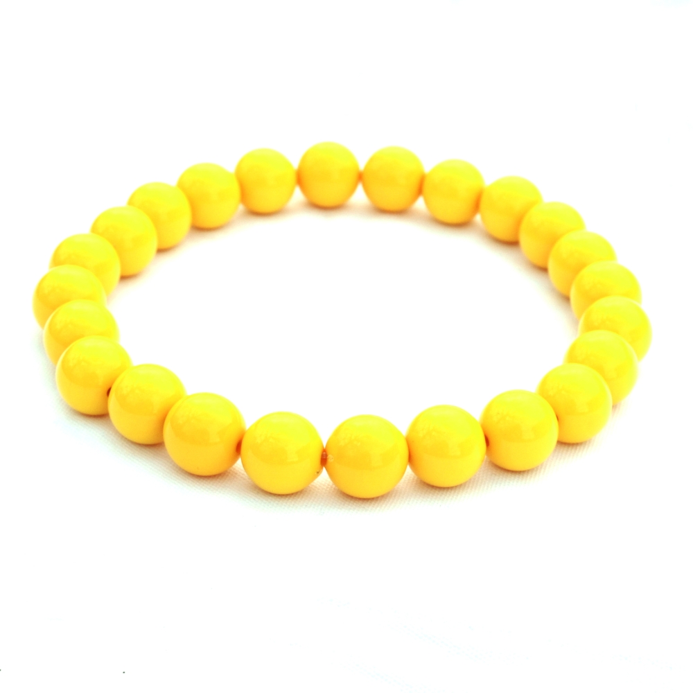 Žluté velké korále na krk