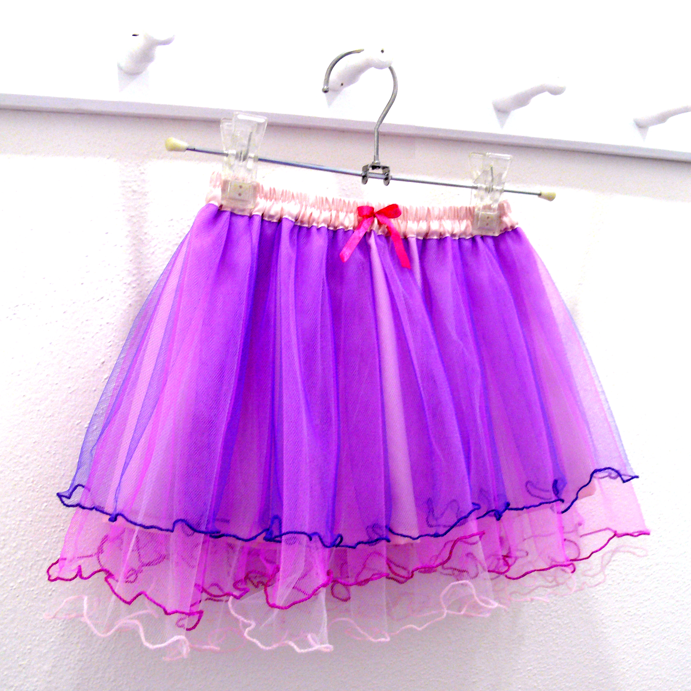 Tylová sukně s lemovanými okraji - dětská