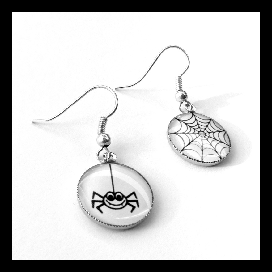 Náušnice s pavoukem
