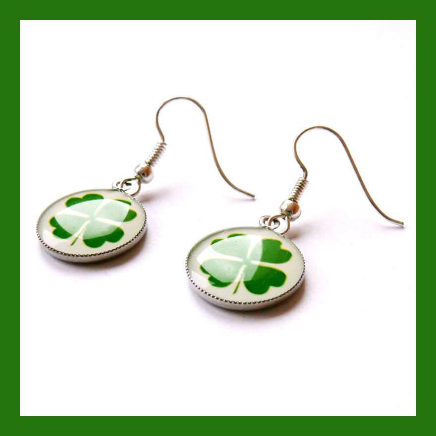 Náušnice se čtyřlístkem