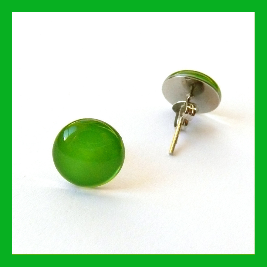 Sada peckových náušnic - barevná