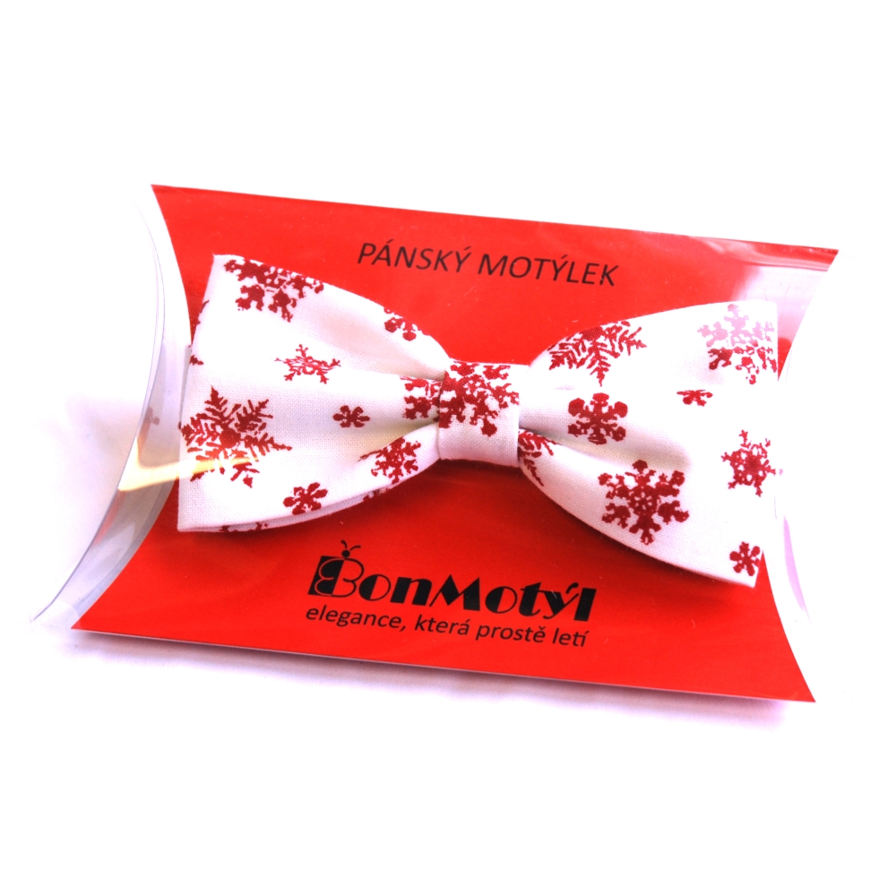 Motýlek s vločkami