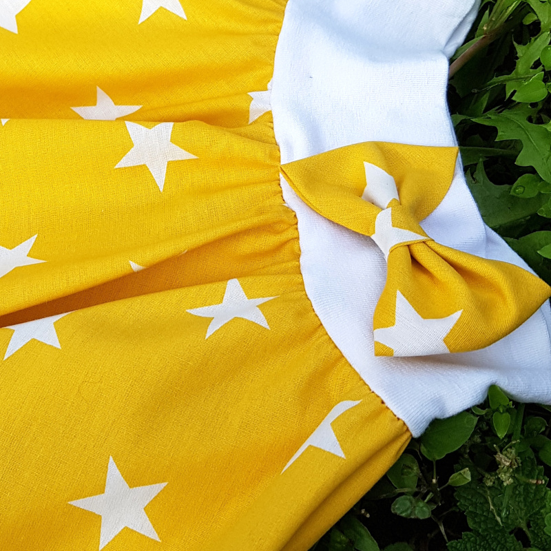 Žlutá sukně s hvězdami - dětská