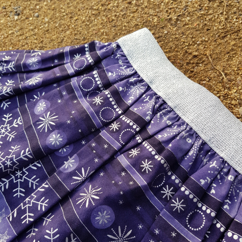 Fialová vánoční sukně - dívčí