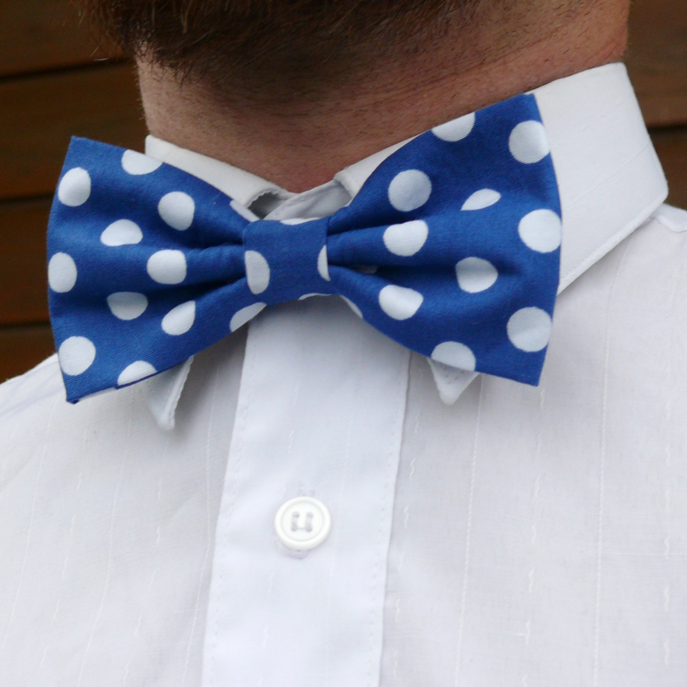 Modrý puntíkovaný motýlek