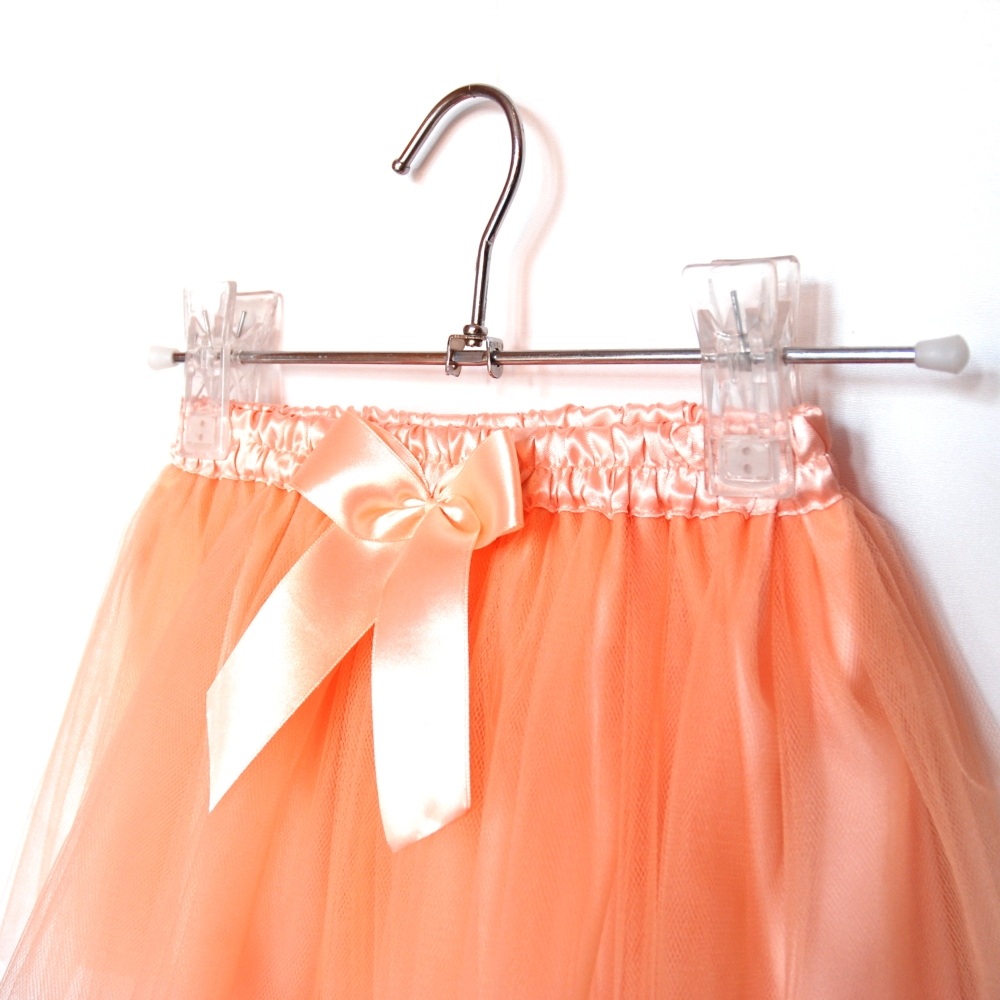 Tylová sukně pleťové barvy - dětská