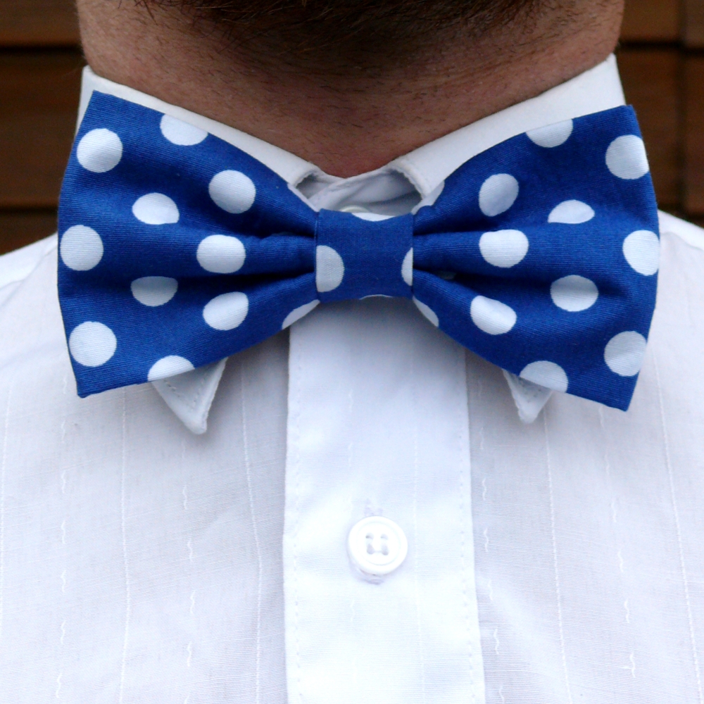 Modrý puntíkovaný motýlek