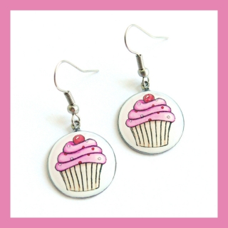Náušnice s dortíkem