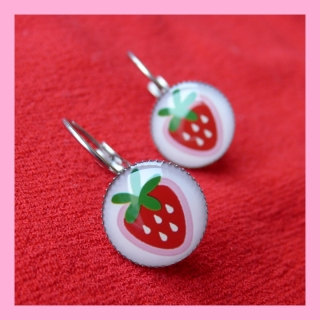 Náušnice s jahodou