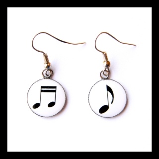 Náušnice s notami