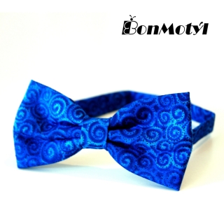 Modrý motýlek se spirálami