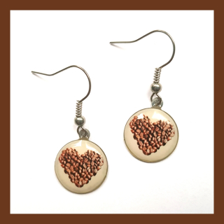 Náušnice pro milovnice kávy