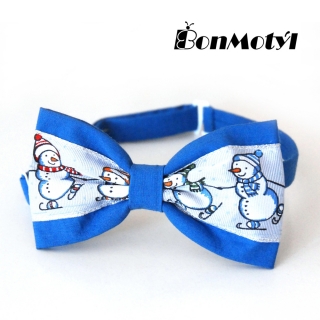 Zimní tmavě modrý motýlek