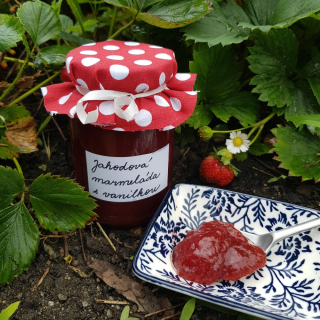 Jahodová marmeláda s vanilkou - malá