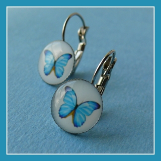 Náušnice s motýlem